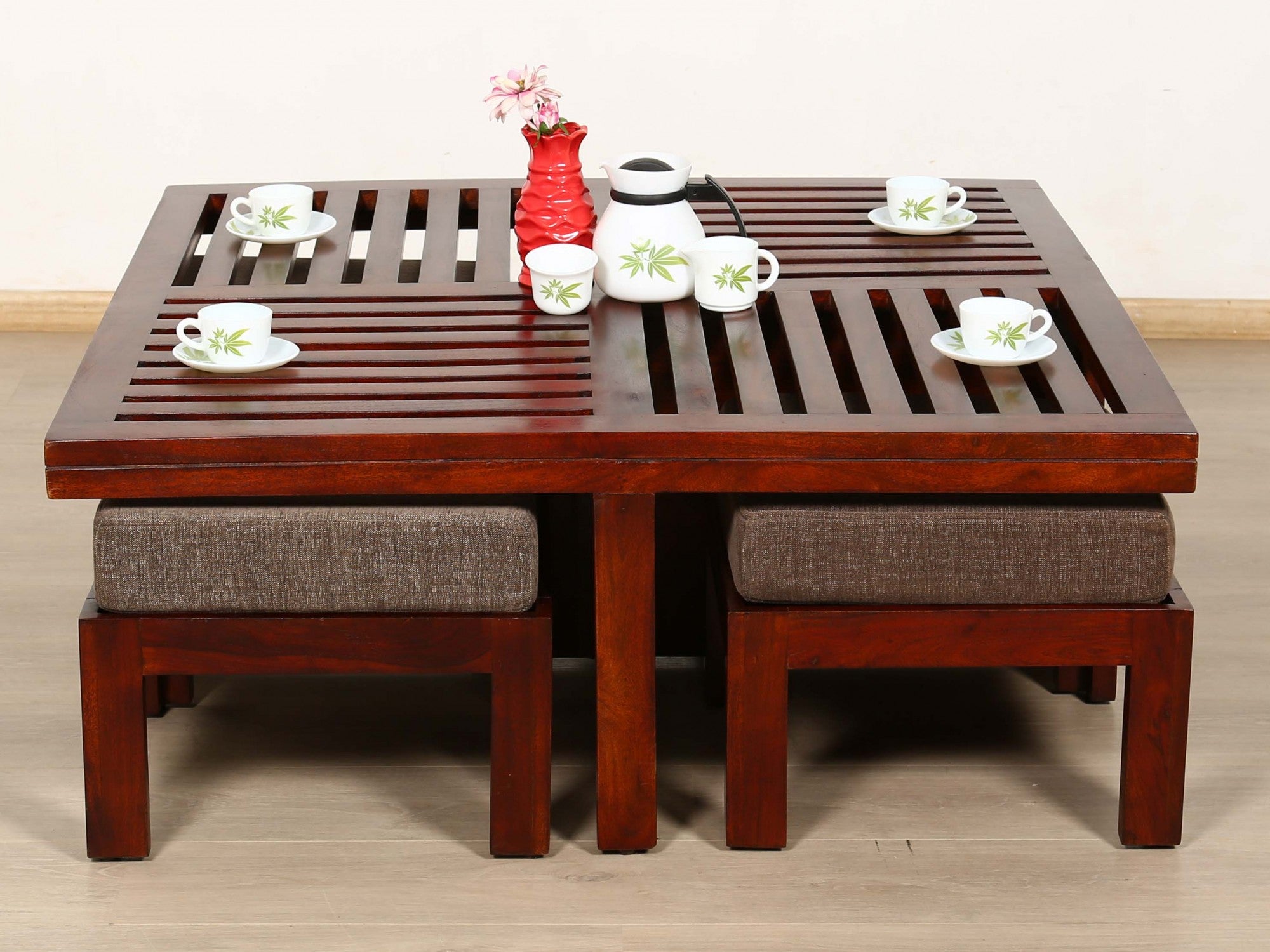 Cocktail table with online 4 stools