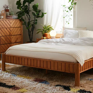 acacia wood bed