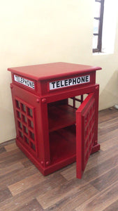 Telephone booth side table