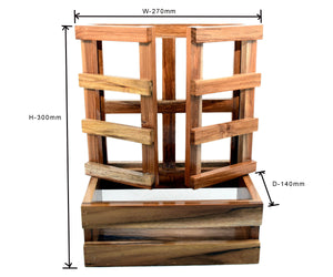 Wooden Teak decorative Planter dimensions