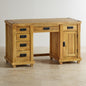 1 Door 6 Drawer Study Desk in Mango Natural Finish