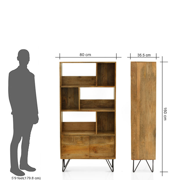 Oslo Bookshelf  -Big - Natural comparison with human