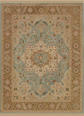 Savana - Stone Blue/Gold Brown Hand Knotted Rug
