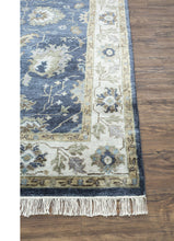 Load image into Gallery viewer, Aurora - Indigo Blue/Antique White Hand Knotted Rug