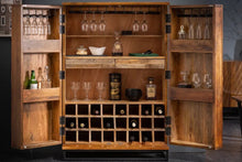 Load image into Gallery viewer, Ample space for bottles and glasses along with storage in both doors