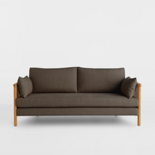Load image into Gallery viewer, Tan Brown Cane Sofa