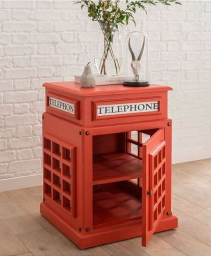 Telephone booth side table
