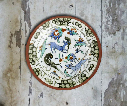 Handpainted Turkish Wall Plate - 090