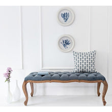 Load image into Gallery viewer, Velvet Frame Bench Upholstered