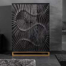 Load image into Gallery viewer, water ripple effect inspired bar cabinet