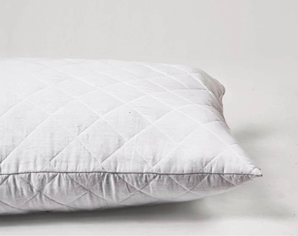 White quilted cotton Pillow protectors with zipper closure, all sizes available