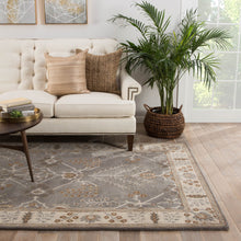 Load image into Gallery viewer, Mythos - Medium Gray/Antique White Hand Tufted Rug