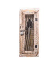 Load image into Gallery viewer, Rustic Wood Lantern Lattice Wall Light in white background