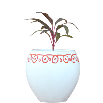 Kolam Planter - white