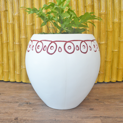 Kolam Planter - white