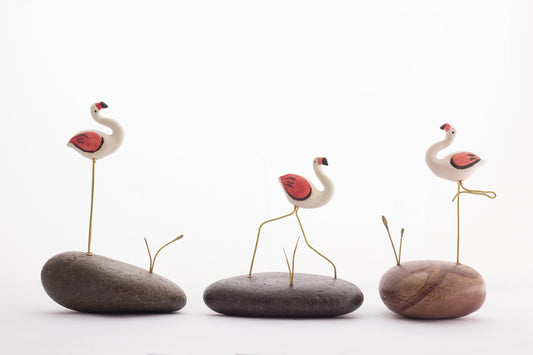 Pebble Decor – Flamingos (set of 3)