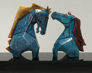 Couple of horses in Fiberglass - 3