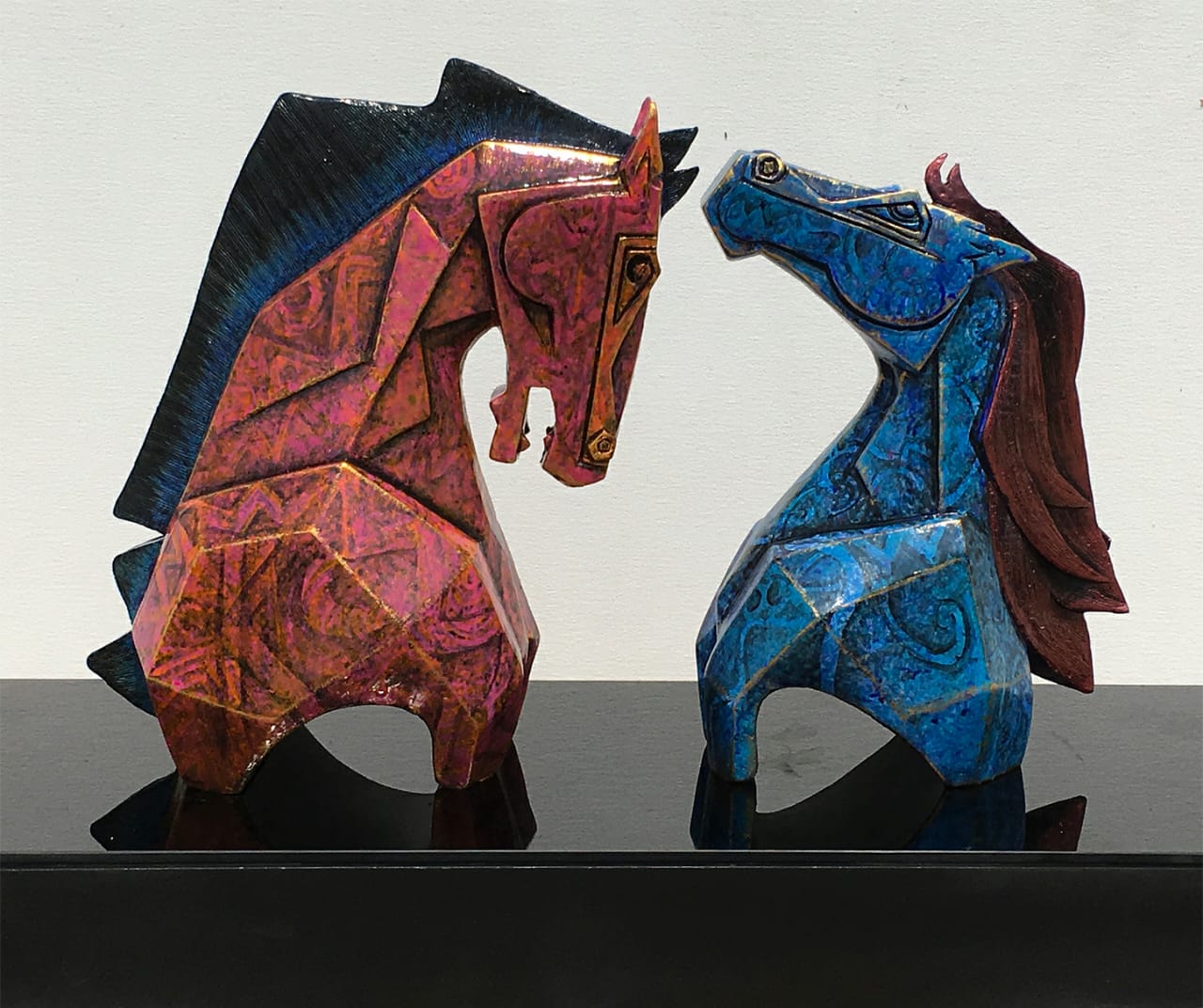 Couple of horses in Fiberglass - 1