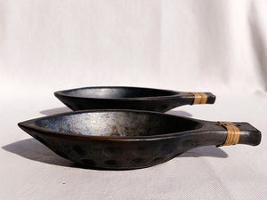 Longpi Black Pottery "Matsya" Nut Serving Bowl