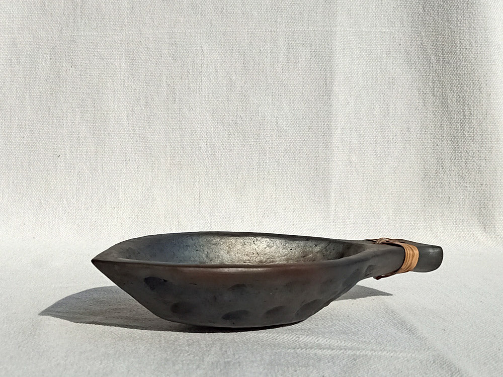 Longpi Black Pottery "Matsya" Nut Serving Bowl