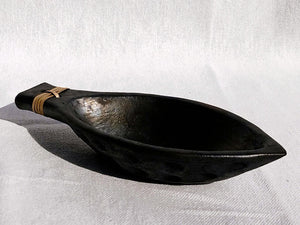 Longpi Black Pottery "Matsya" Nut Serving Bowl