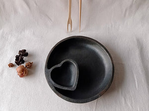 Longpi Black Pottery Momo Plate