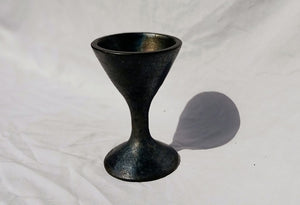 'Sherry' Longpi Black Pottery Wine Glass