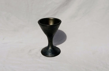 'Sherry' Longpi Black Pottery Wine Glass