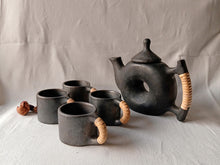 Load image into Gallery viewer, Longpi Black Pottery Tea-Set