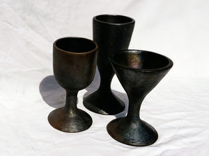 'Cabernet' Longpi Black Pottery Wine Glass