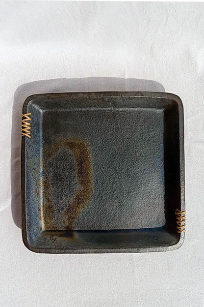 Longpi Black Pottery Square Tray