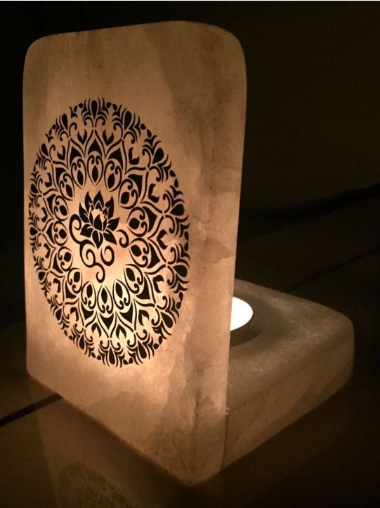 Alabaster marble tealight candle holder