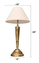 Load image into Gallery viewer, Chetai Conical Table Lamp dimensions