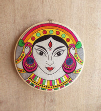 Load image into Gallery viewer, Indian goddess Durga hoop art