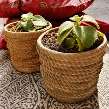 Load image into Gallery viewer, Rope Ceramic planter