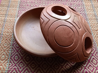 Multi-purpose Terracotta Tray with Lid