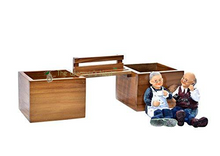 Load image into Gallery viewer, The Weaverâ€™s Nest Old Couple Wooden Bench Planter