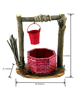 Decorative Wooden Wishing Well Planter