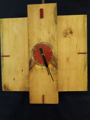 Natural Wood Plus Shape Clock