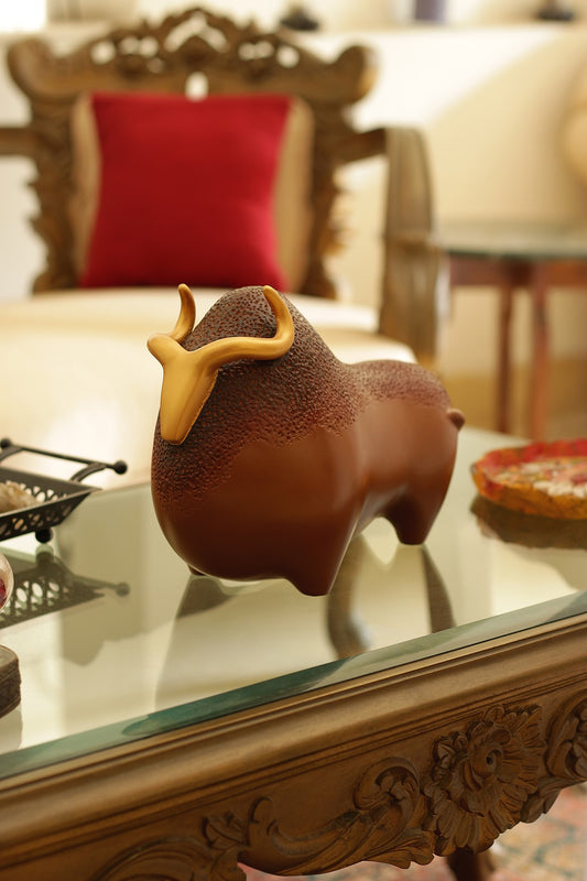 Gilded Bull- Brown