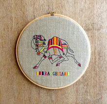 Load image into Gallery viewer, Camel embroidery Hoop art
