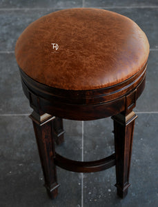 Striado bar stool in walnut finish