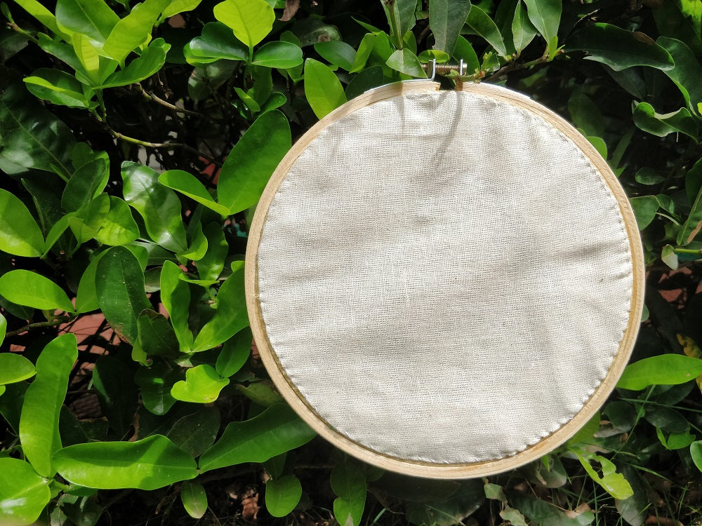Let your mind grow - Hand embroidered hoopart