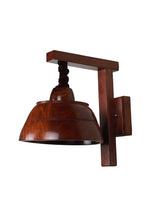 Load image into Gallery viewer, 12 Watts LED Asian Wooden Bowl Wall Hanging Sconce